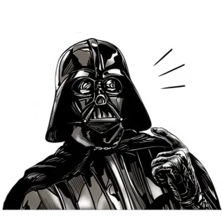 😦 Darth Vader Star Wars Darth Vader, Star Wars, Signore Sith, Fantascienza, Film, Indicare, Cattivo telegram sticker