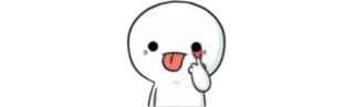 ✨ Cartone animato, Personaggio, Gesto offensivo, Dito medio whatsapp sticker