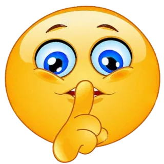 🤫 emoji, shush, silence, quiet, secret, finger, mouth telegram sticker
