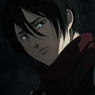 ❕ Mikasa Ackerman Attack on Titan 三笠, 进击的巨人, 动漫, 角色, 阿克曼, 巨人 telegram sticker