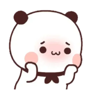 🥴 パンダ, 可愛い, カワイイ, ステッカー, クマ, 漫画 telegram sticker