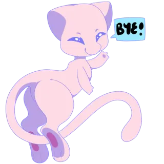 Mew by KonoeiKreations telegram stickers