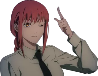 🙂 Makima Chainsaw Man anime, character, makima, chainsaw man telegram sticker