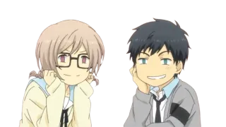 😏 Anime, Personnages, Garçon, Fille telegram sticker