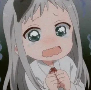 😭 anime, crying, sad, girl, emotional, cartoon telegram sticker