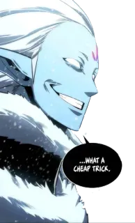 😒 ...WHAT A CHEAP TRICK. Anime, Manga, Fantasy, Personaggio telegram sticker