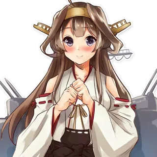 😊 anime, girl, uniform, military, character, illustration telegram sticker