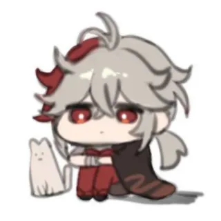 ☁️ Kaedehara Kazuha Genshin Impact Anime, Videospiel, Kawaii, Genshin Impact, Kazuha, Charakter telegram sticker
