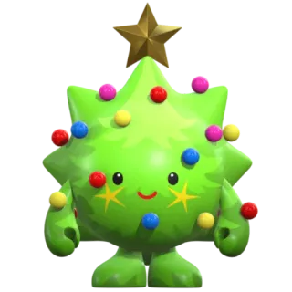 🎄 ต้นคริสต์มาส, คริสต์มาส, เทศกาล, วันหยุด, การตกแต่ง, ดาว, เครื่องประดับ telegram sticker
