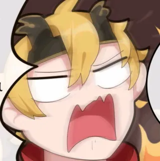 🍡 Thoma Genshin Impact Anime, Gra wideo, Kreskówka, Genshin Impact, Thoma telegram sticker