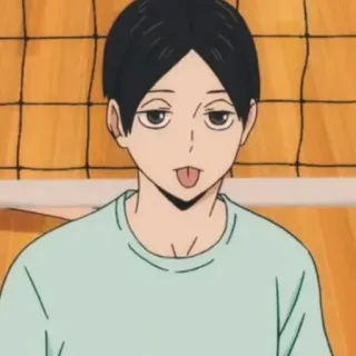 😛 Sugawara Koushi Haikyuu sugawara, anime, manga, haikyuu, character, sports, volleyball telegram sticker