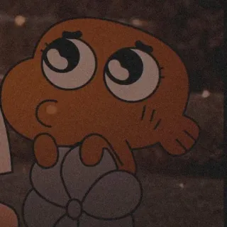 🍒 Darwin Watterson The Amazing World of Gumball dibujo animado, pez, naranja, animado, Darwin, Gumball telegram sticker