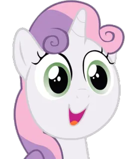 😍 Sweetie Belle My Little Pony Пони, Мультфильм, My Little Pony, Свити Белль telegram sticker
