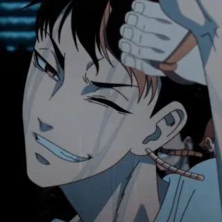 🌟 Anime, Manga, Charakter, Porträt, Grinsen telegram sticker