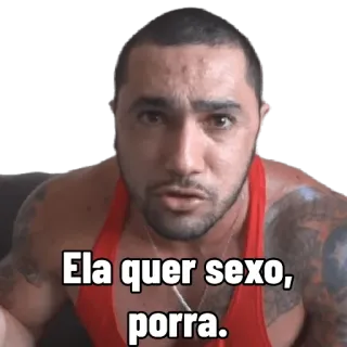 😑 Ela quer sexo, porra. оскорбительный, для взрослых, секс, мат telegram sticker