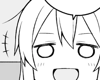 😛 manga, anime, cartoon, expression, face whatsapp sticker