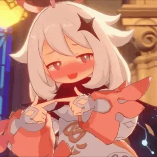 🍣 Paimon Genshin Impact paimon, genshin impact, anime, videojuego, personaje whatsapp sticker