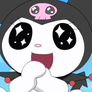 ✨ Kuromi 쿠로미, 산리오, 만화, 캐릭터, 귀여운, 애니메이션, 만화, 카와이 telegram sticker