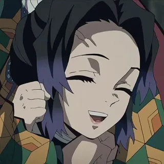 🌟 Shinobu Kocho Demon Slayer 动漫, 鬼灭之刃, 蝴蝶忍, 角色, 漫画 telegram sticker