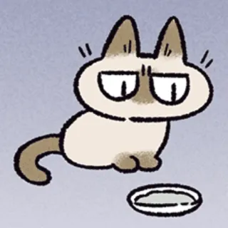 😅 cat, cartoon, pet, animal, cute, domestic telegram sticker