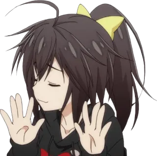 🤗 Anime, Fille, Mignon, Personnage, Dessin animé telegram sticker