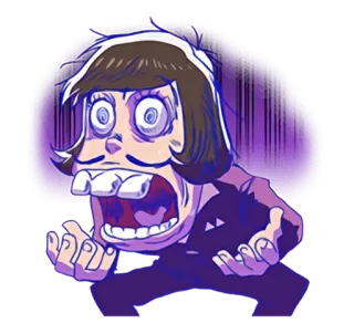 🙀 мультфильм, в шоке, аниме, смешной, мем, безумный, крик telegram sticker