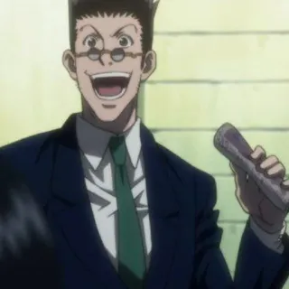 🤩 Leorio Hunter x Hunter Anime, Charakter, Jäger, Arzt, Brille telegram sticker