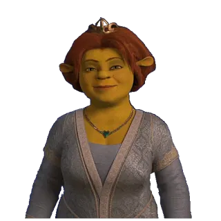 😊 Princess Fiona Shrek fiona, princesa, ogro, shrek, desenho animado, animado whatsapp sticker