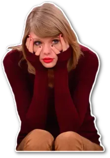 🙈 Taylor Swift Taylor Swift, chanteuse, célébrité, pop star, émotionnel, facepalm telegram sticker