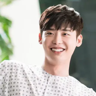 😁 Lee Jong-suk diễn viên, Hàn Quốc, nụ cười, đàn ông, vui vẻ telegram sticker
