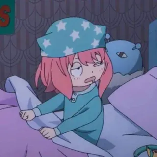 😴 Anya Forger Spy x Family Anime, Anya, Spy x Family, Cartoon, verschlafen, süß, Charakter, Mädchen telegram sticker