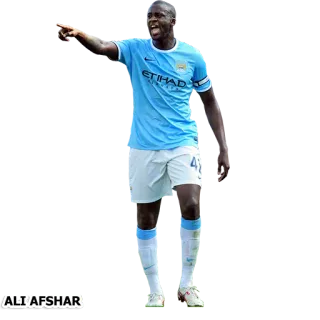 ⚽ ALI/AFSHAR sepak bola, sepak bola, olahraga, atlet, Manchester City, Yaya Touré telegram sticker