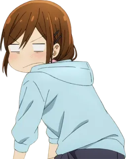 💢 anime, girl, cartoon, hoodie, cute, manga telegram sticker