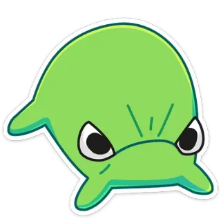 😤 verde, adesivo, cartone animato, arrabbiato, mostro telegram sticker