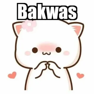 ⚜ Bakwas chat, mignon, kawaii, autocollant, nul, dessin animé, animal whatsapp sticker