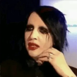😐 Marilyn Manson Musiker, Sänger, Promi, Gothic, Rock telegram sticker