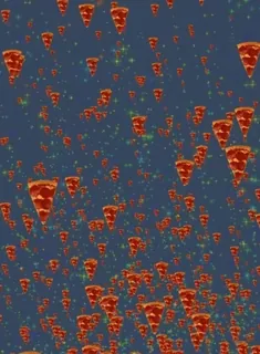 🍕 pizza, food, italian, slices, background, pattern whatsapp sticker
