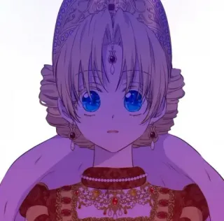 🌻 anime, princess, manga, girl, crown, royal whatsapp sticker