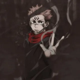 😕 Sukuna Jujutsu Kaisen 动漫, 咒术回战, 宿傩, 两面宿傩, 咒灵, 漫画, 日本动漫 telegram sticker