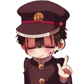 👇 Hanako Toilet-bound Hanako-kun アニメ, 花子くん, 地縛少年花子くん, 漫画, ピースサイン telegram sticker