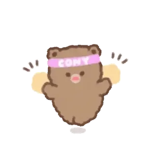 🍭Conejito y osito @Mycute_stickers telegram stickers