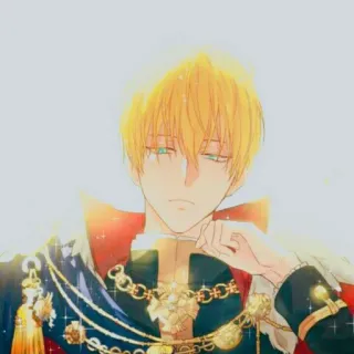 🌺 Anime, Manga, Charakter, Blond, Porträt, Zeichnung telegram sticker