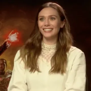🌻 Elizabeth Olsen attrice, celebrità, donna, ritratto telegram sticker