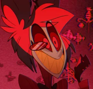 🍾 Alastor Hazbin Hotel alastor, hazbin hotel, demon, kreskówka, uśmiechnięty telegram sticker