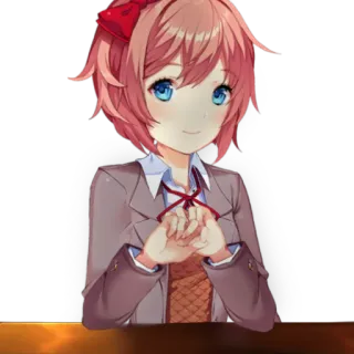 🙂 Sayori Doki Doki Literature Club! Anime, Ragazza, Carina, Sayori, Doki Doki Literature Club telegram sticker
