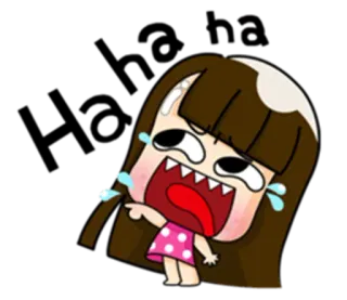 😂 cartoon, crying, girl, angry, emotional, sad whatsapp sticker