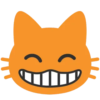 😸 cat, emoji, smile, happy telegram sticker