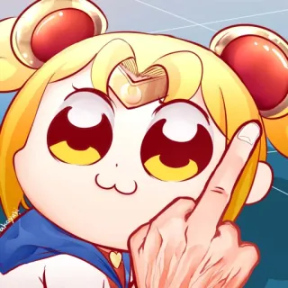 🌕 Sailor Moon Sailor Moon, Doigt d'honneur, Anime, Offensant telegram sticker