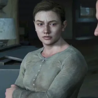 🪶 Abby Anderson The Last of Us Part II видеоигра, Эбби, женщина, персонаж, The Last of Us telegram sticker