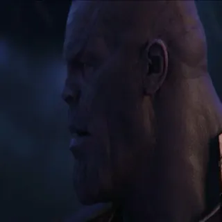 😒 Thanos marvel, thanos, avengers, złoczyńca, superbohater, komiks, postać whatsapp sticker